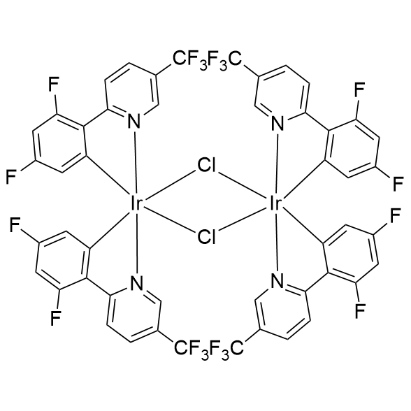 Di-μ-chlorotetrakis[3,5-difluoro-2-[5-(trifluoromethyl)-2-pyridinyl-κN]phenyl-κC]diiridium, [Ir(dF(CF3)ppy)2Cl]2